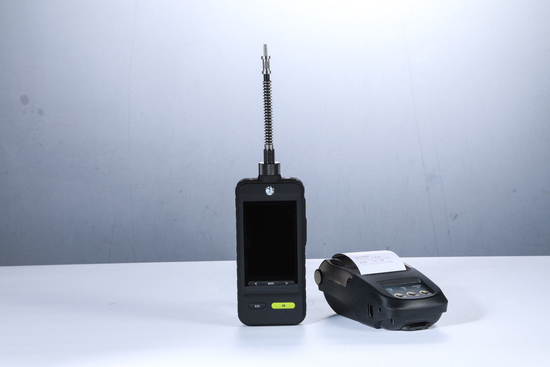 Color Display Single O3 Portable Gas Detector Show Both Curve And Data With Flashlight